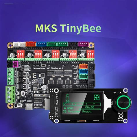 Mks Tinybee 3d Printer Control Board Esp32 Mcu Screen Wifi Function Web Control 3d Printer Parts Tft